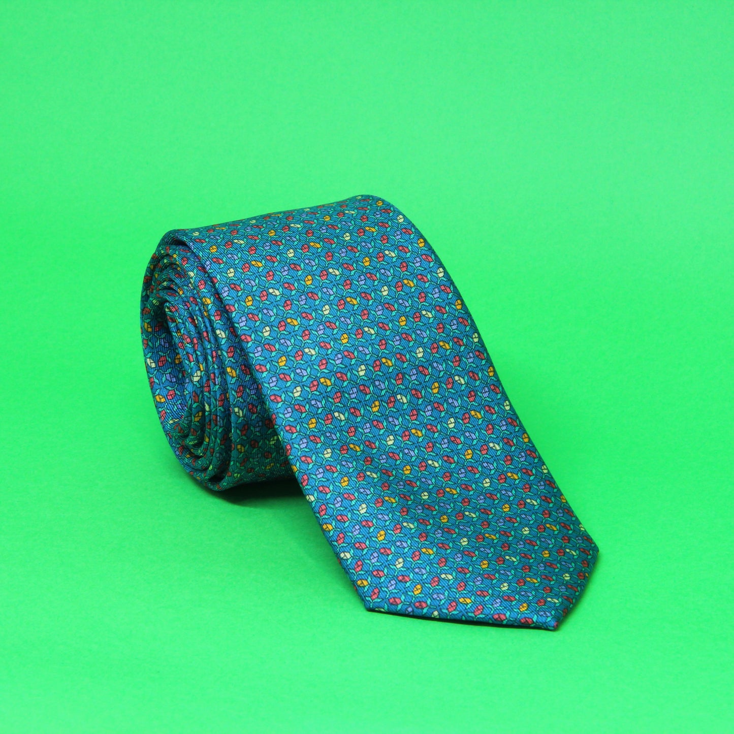 Gravata 100% Seda Estampada