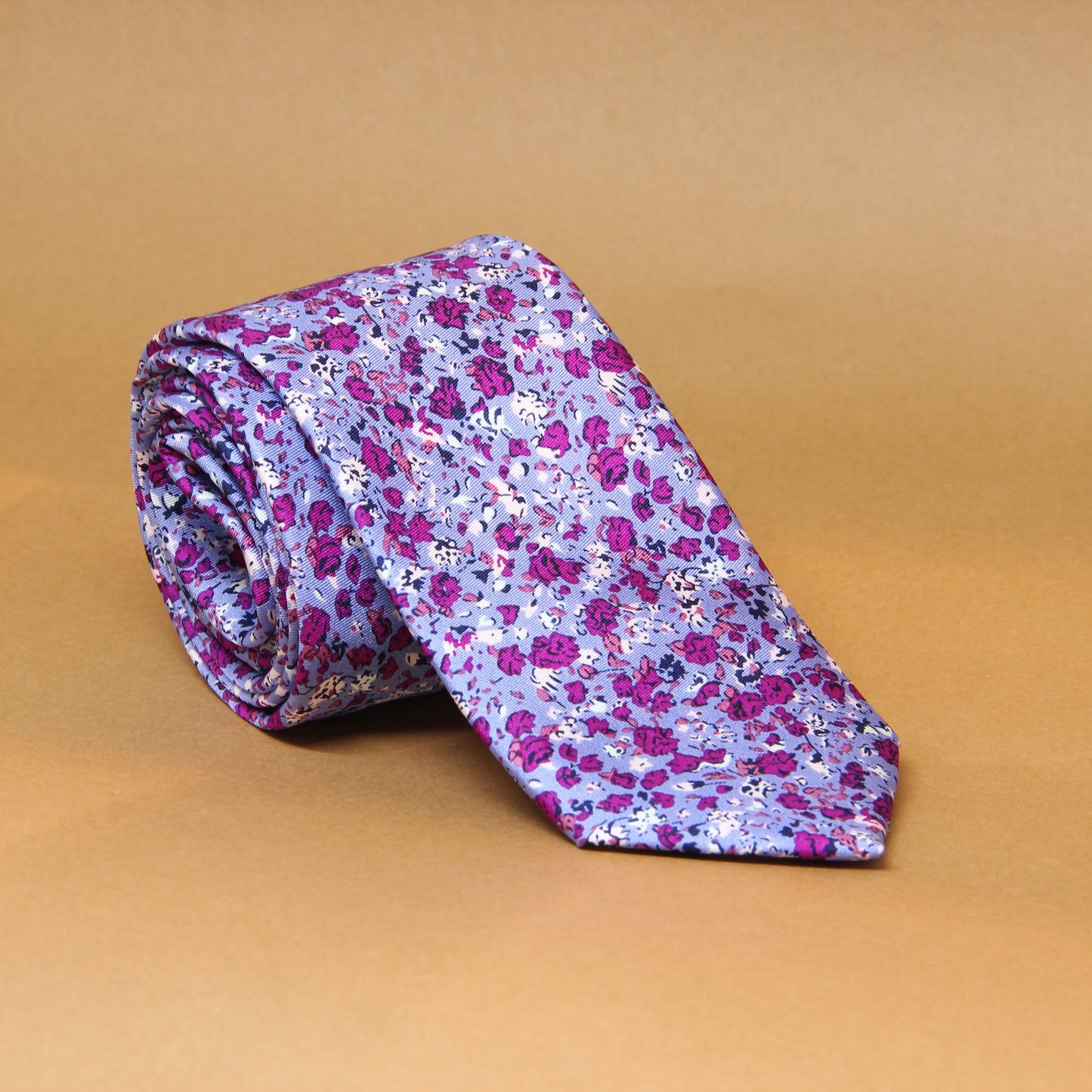 Gravata 100% Seda Estampada - Floral