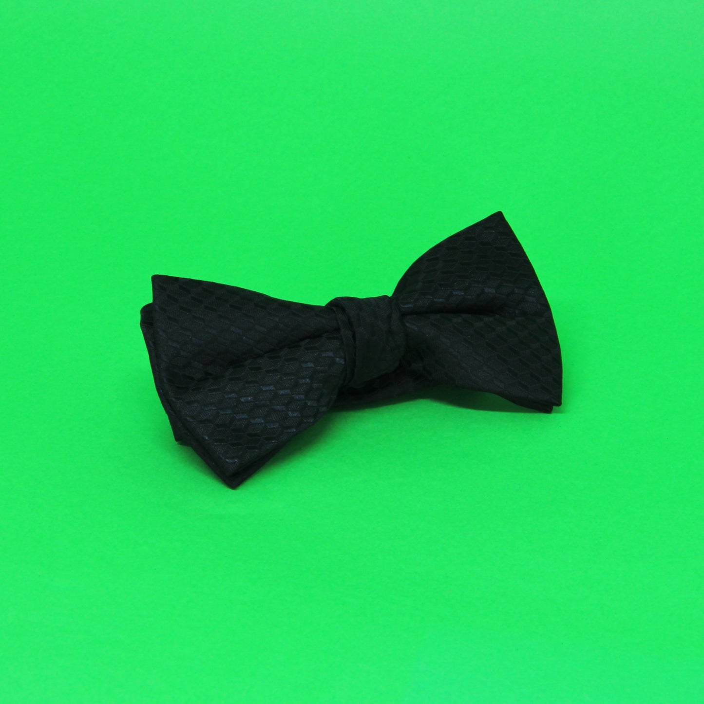 Gravata Borboleta Preta em Jacquard