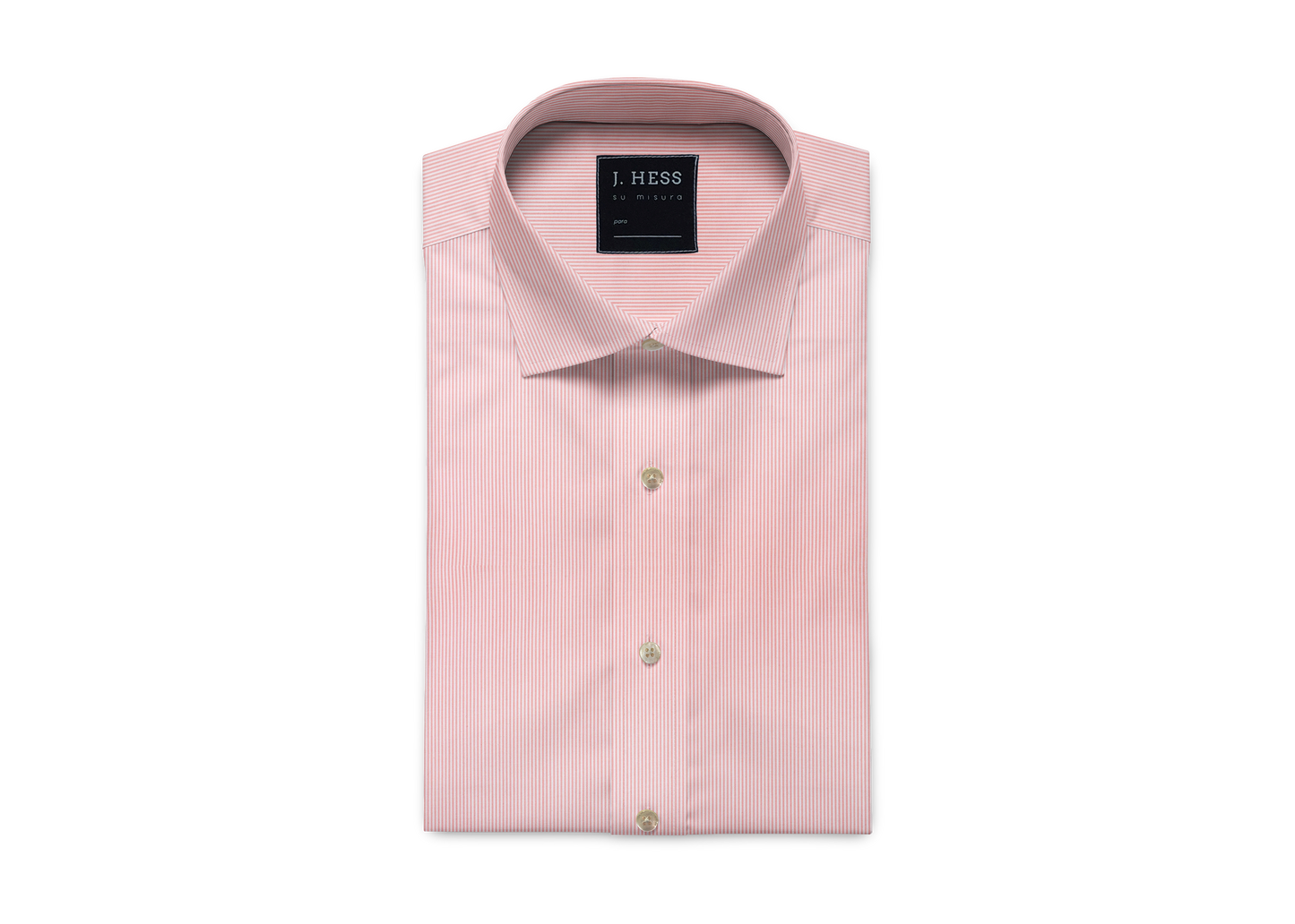 Camisa Listrada Rosa em Algodão Egípcio