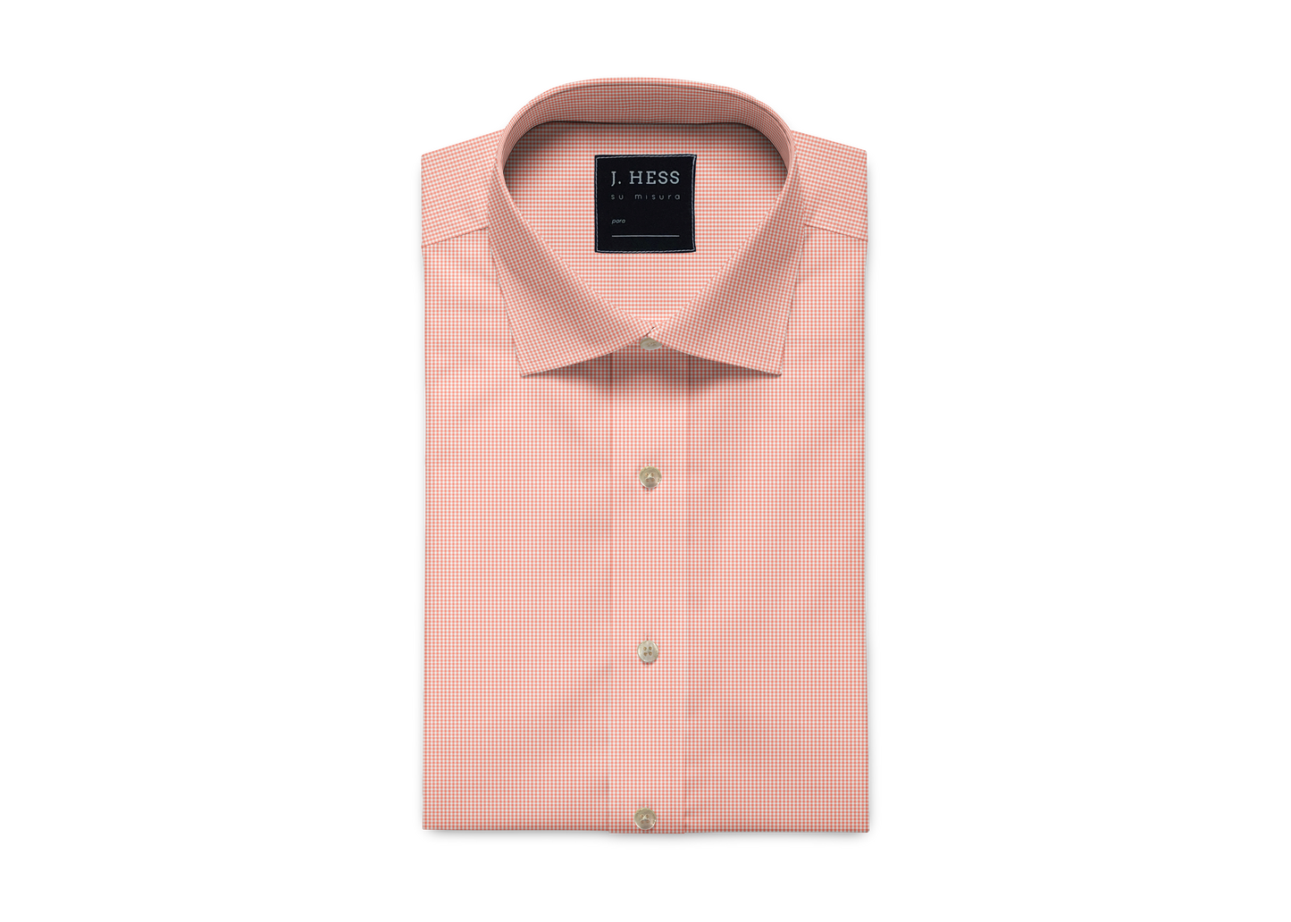 Camisa Xadrez Rosa em Algodão Egípcio