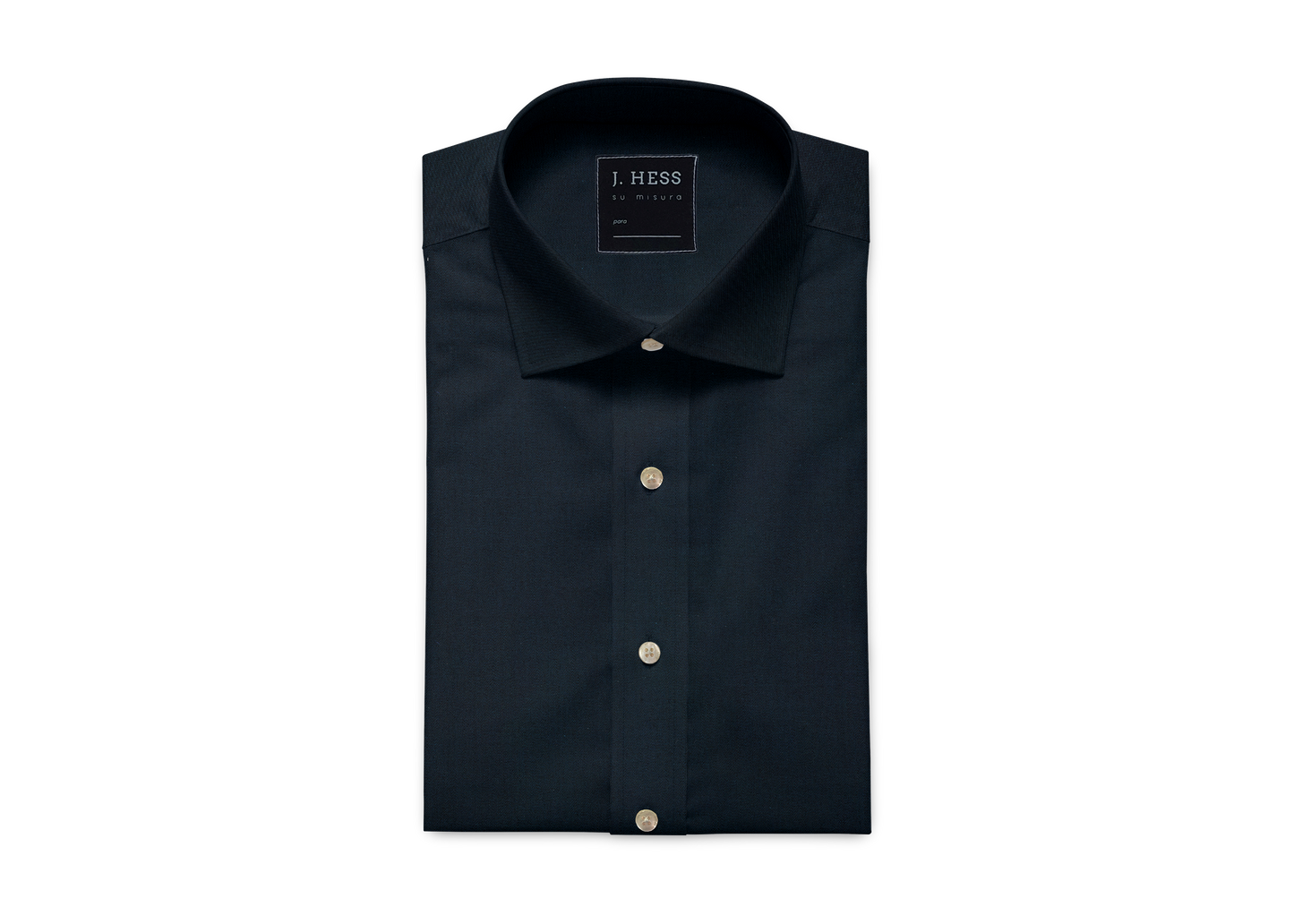 Camisa Azul Marinho Cetim em Algodão Egípcio