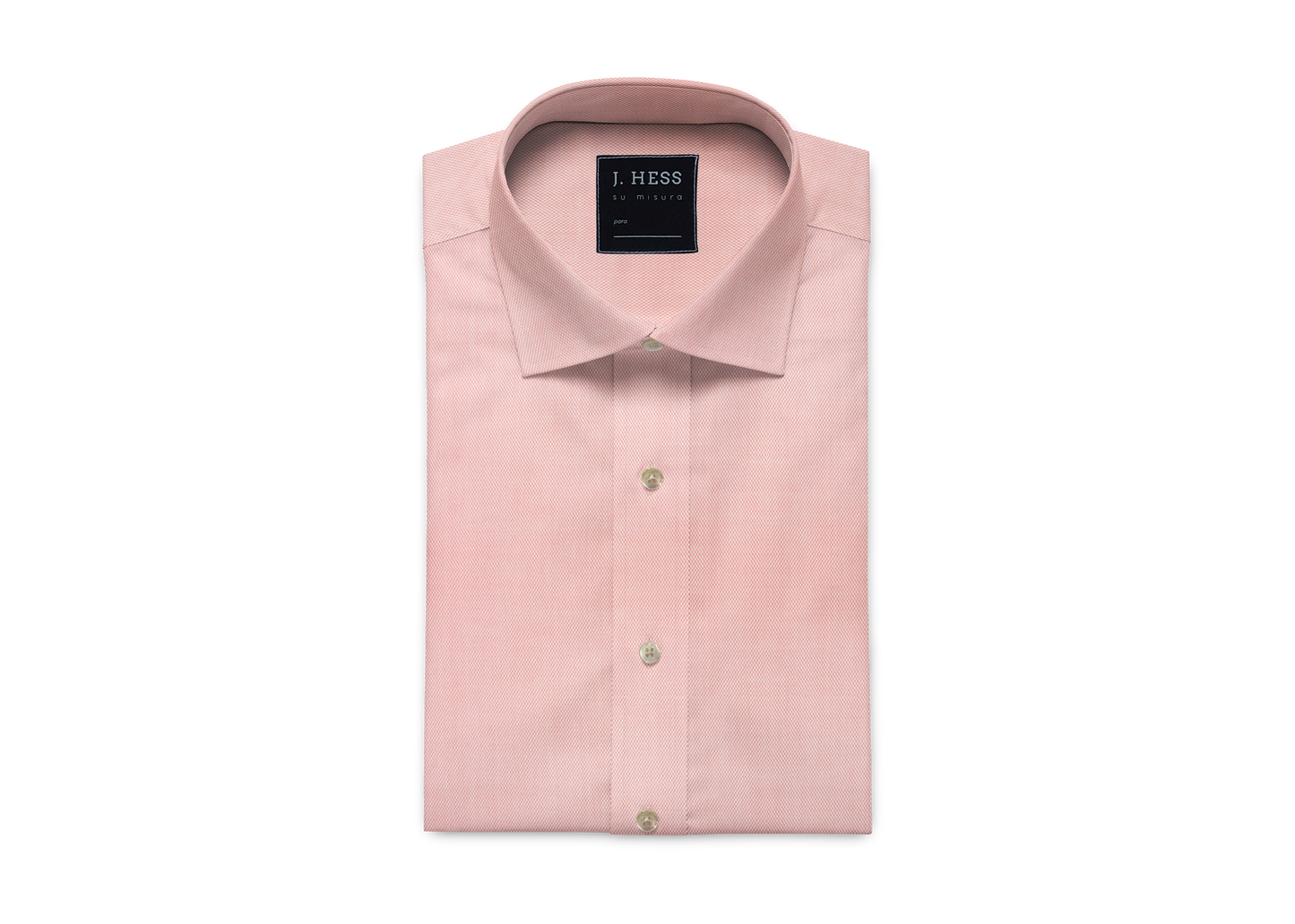 Camisa Rosa Maquinetada em Algodão Egípcio