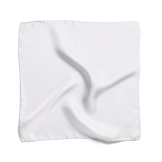 Lenço de Bolso em Algodão Egípcio Branco