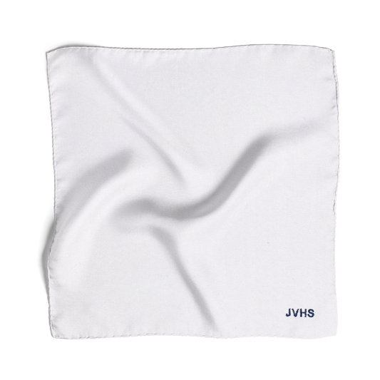 Lenço de Bolso Personalizado em Algodão Egípcio Branco