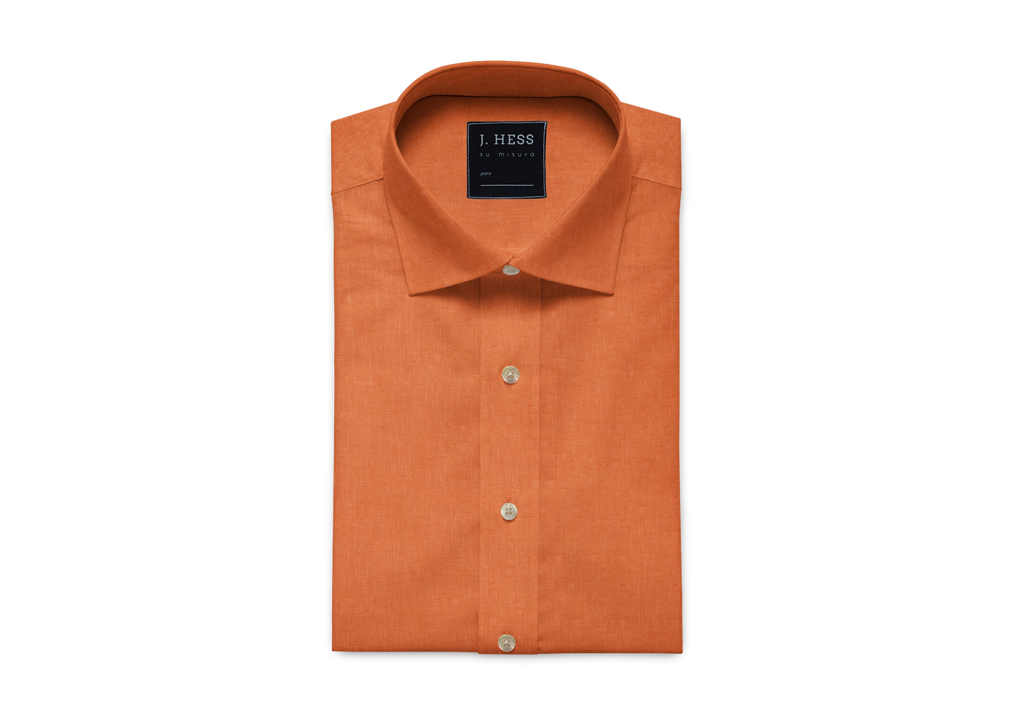 Camisa 100% Linho Ocre (Laranja)