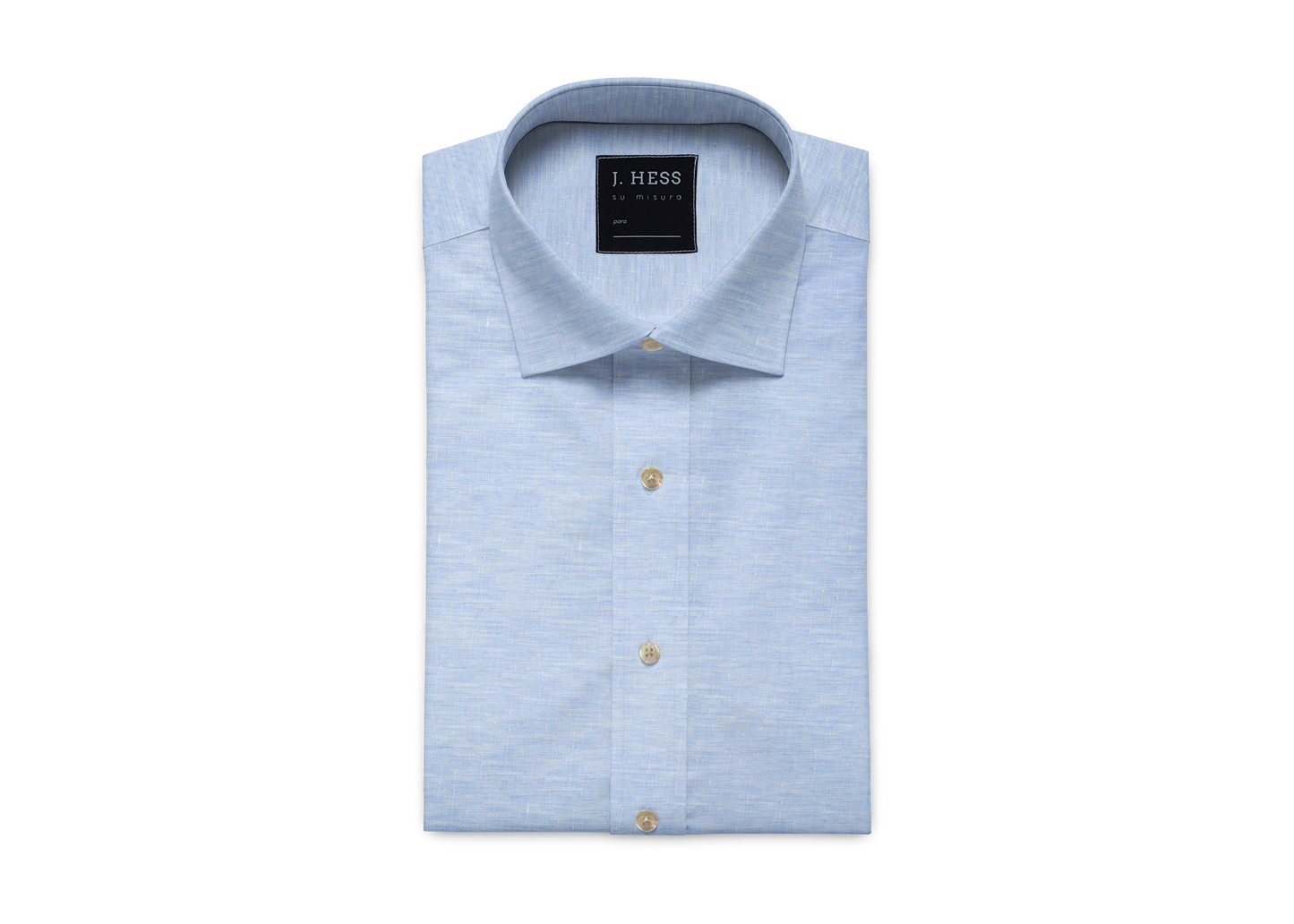 Camisa 100% Linho Cor Azul Claro