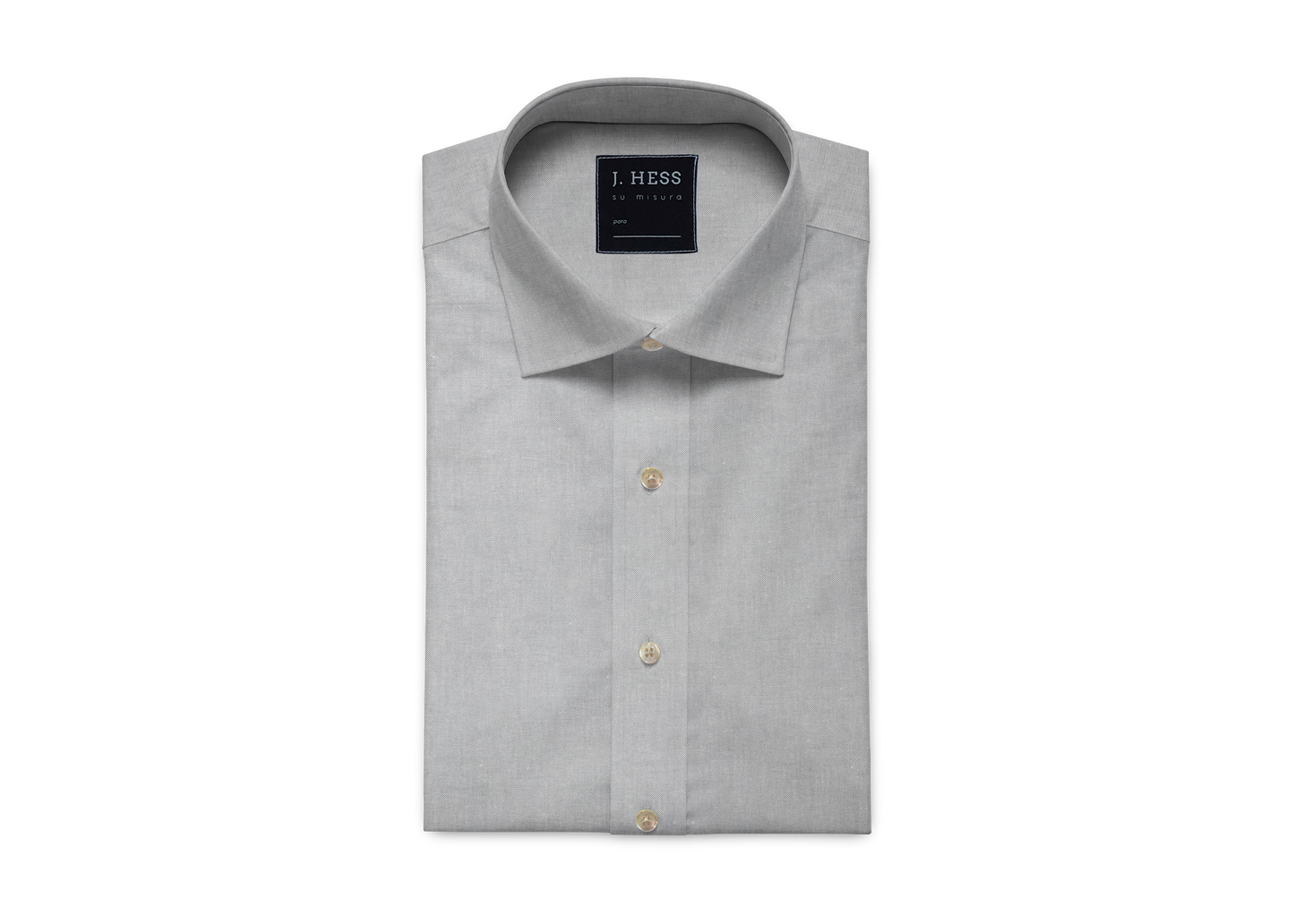 Camisa Oxford Cinza