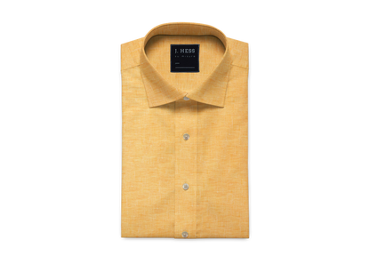 Camisa 100% Linho Amarela